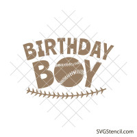 Birthday boy svg