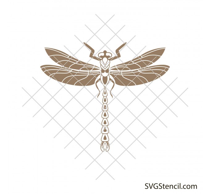 Simple dragonfly silhouette svg