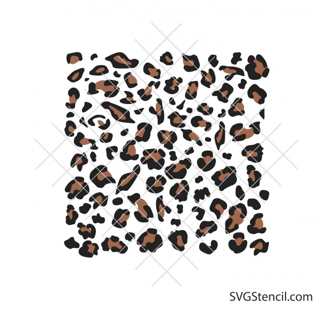 Leopard spots pattern svg