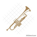 Trumpet svg, musical instrument svg