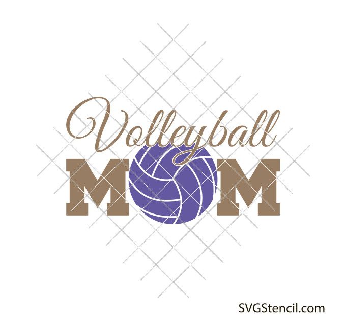 Volleyball mom svg