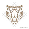Tiger face svg free