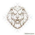 Lion head svg