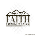 Faith can move mountains svg | Motivational quote