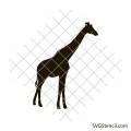 Free giraffe silhouette svg