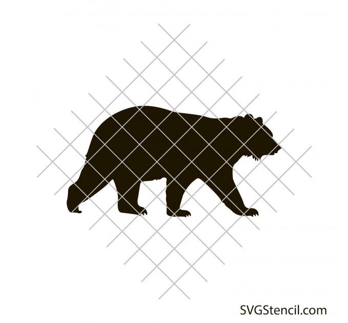 Bear silhouette svg | Cute bear svg
