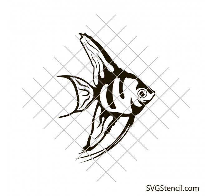 Angel fish svg | Simple fish svg
