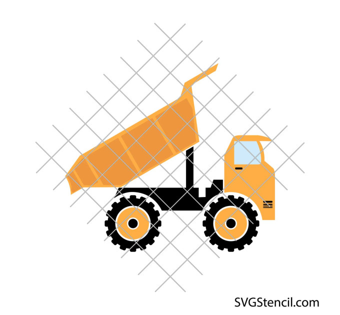 Dump truck svg | Construction vehicle svg