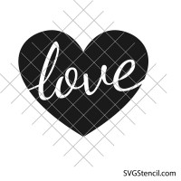 Heart with love free svg | Heart design svg