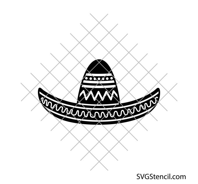 Sombrero hat svg | Mexican hat svg