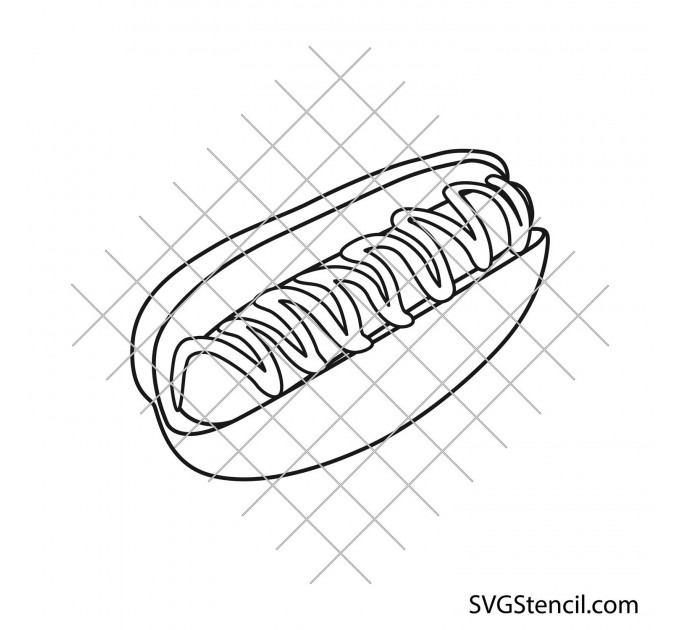 Hot dog svg | Fast food svg