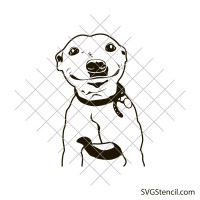 Pitbull puppy svg | Pitbull dog svg