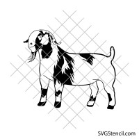 Boer goat svg | Farm goat svg