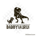 Daddysaurus svg | Dinosaur dad svg