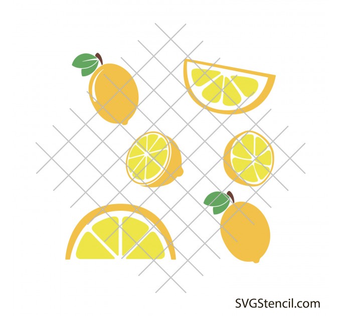 Lemon svg | Lemon slice svg