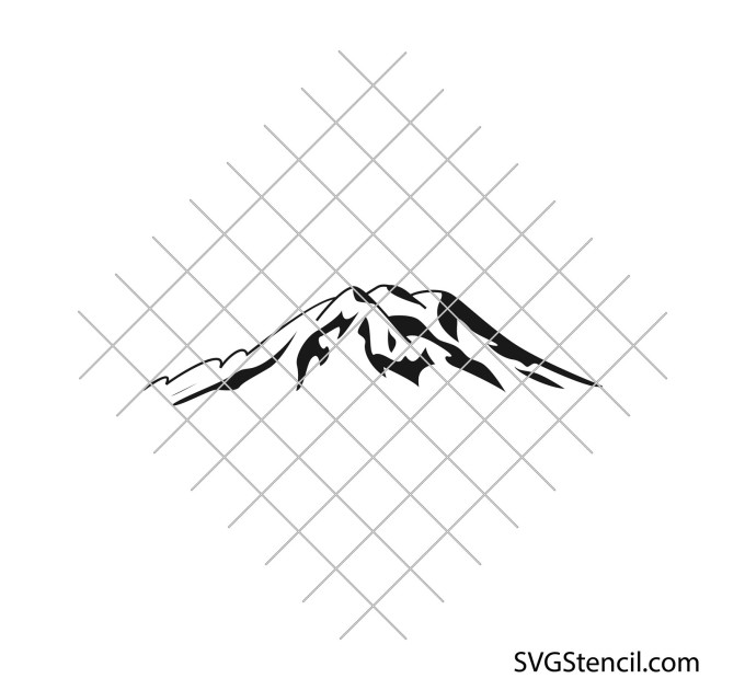 Mountain range svg | Mountains svg