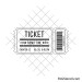 Old movie ticket template svg | Cinema ticket svg