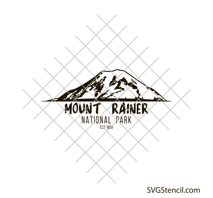 Mount Rainier - National Park svg