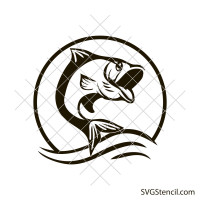Cute fish svg