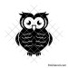 Monogram owl svg | Simple owl svg