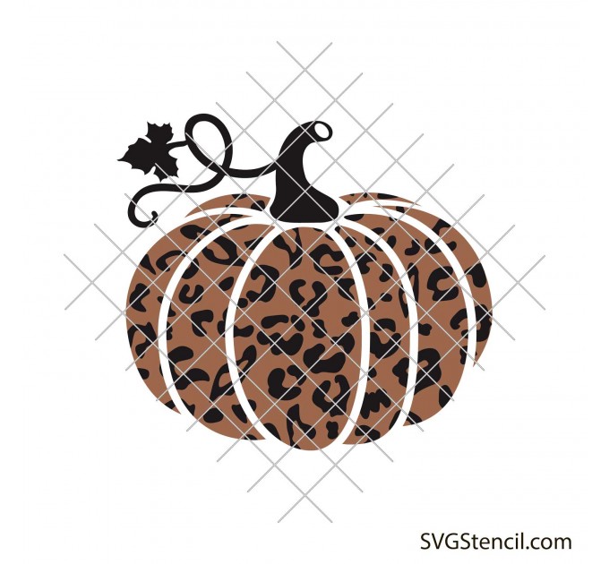 Cheetah print pumpkin svg | Pumpkin with spots svg