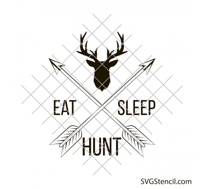 Eat sleep hunt svg | Hunting decal svg