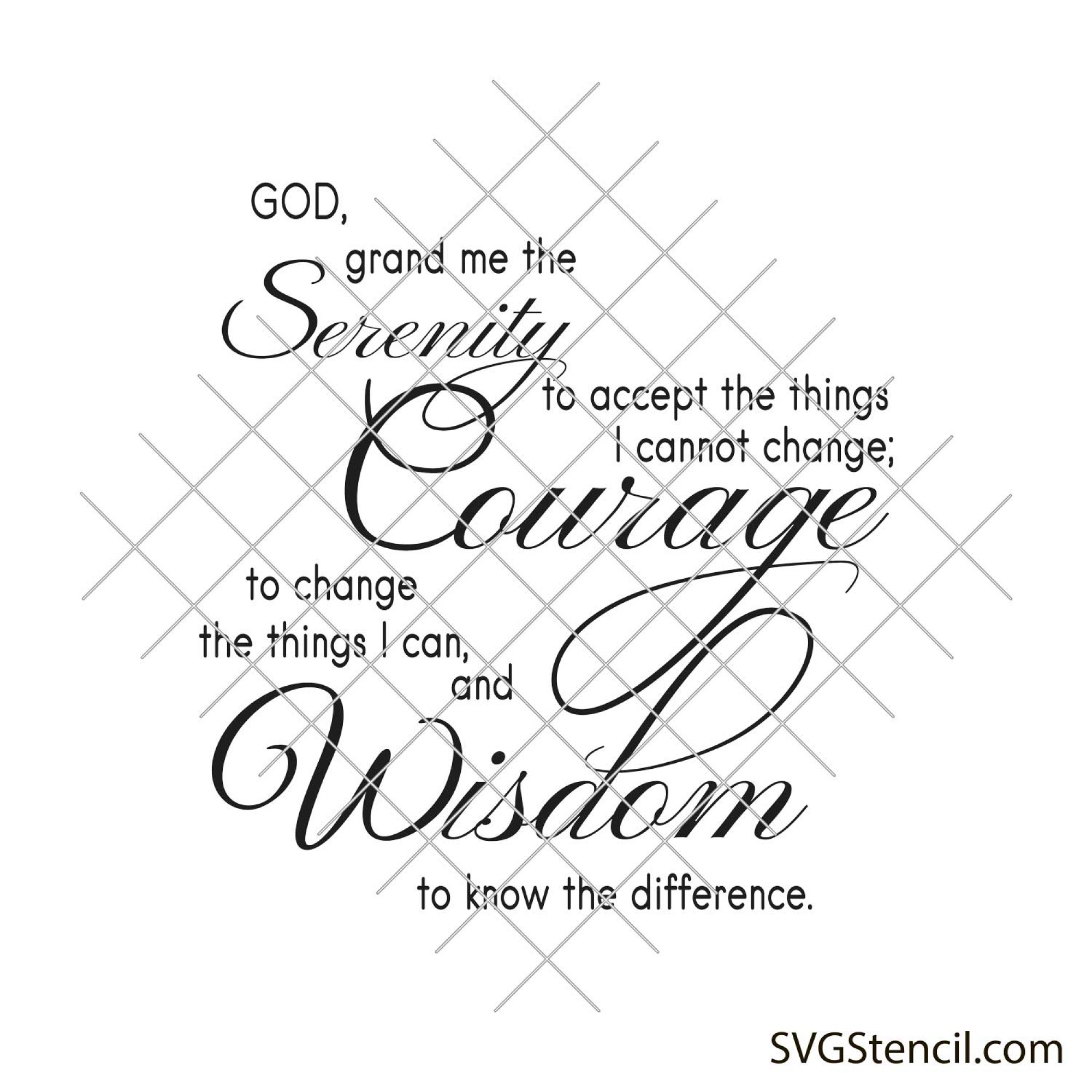 Courage sayings svg | Positive quote svg | Religious shirt - SVGStencil