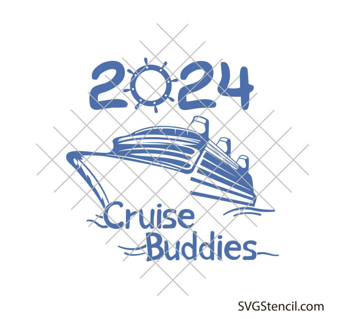 Cruise buddies 2024 svg | Cruise ship svg