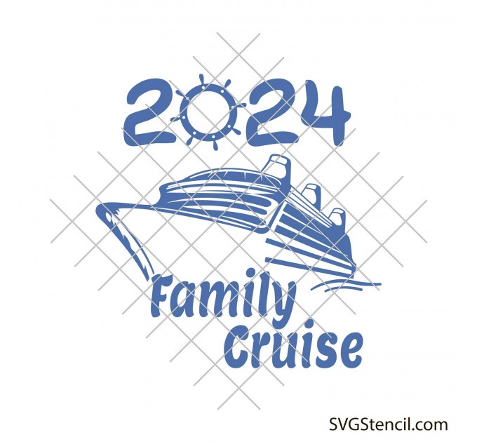 Cruise ship svg | Family cruise 2024 svg