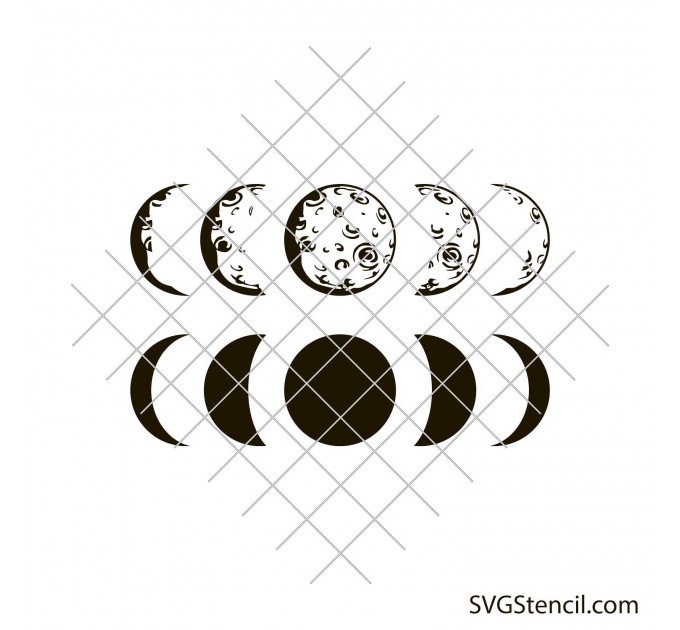 Moon phases svg