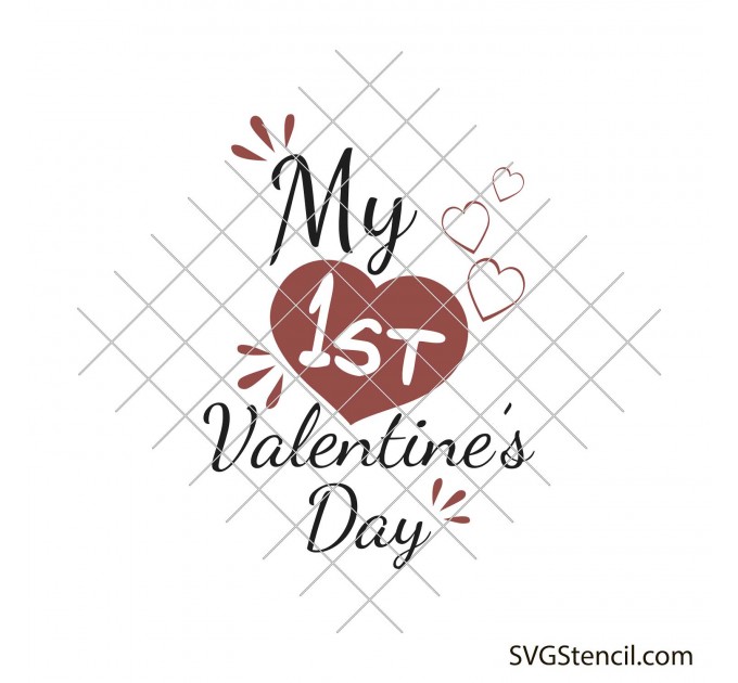 My first Valentine's Day svg