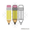 Teacher pencil svg | School pencil svg