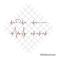 Heart beat svg | Heart rhythm svg