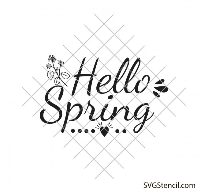Hello spring svg | Welcome spring svg