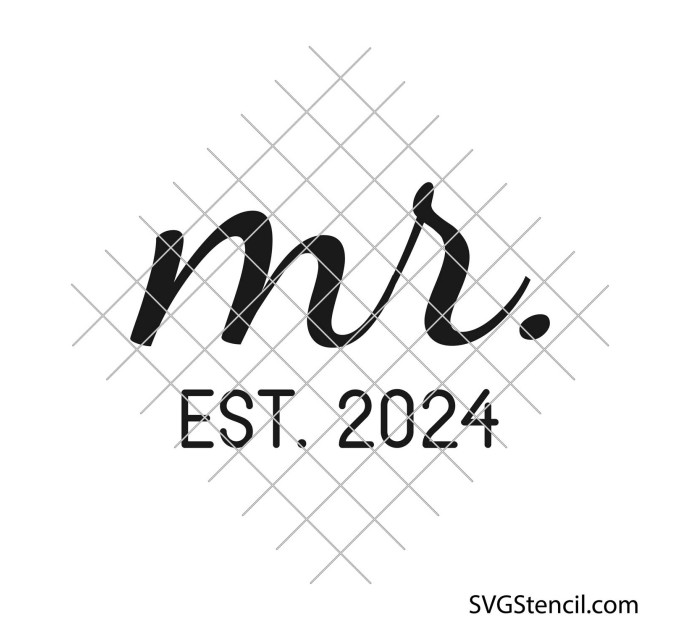 Mr and mrs sign svg