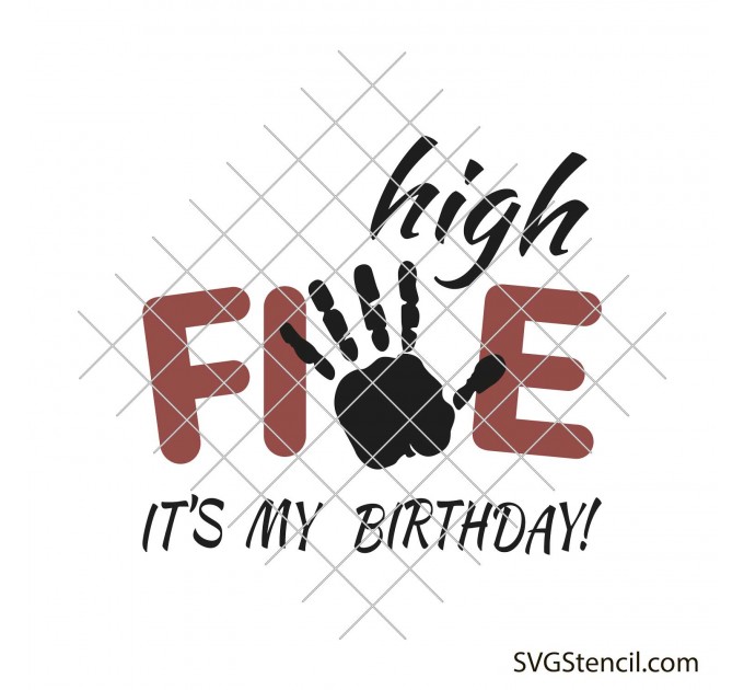High five svg | Kids birthday svg