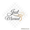Just married svg | Newlywed svg