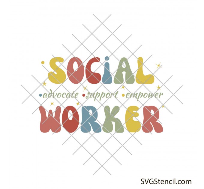 Social worker svg design