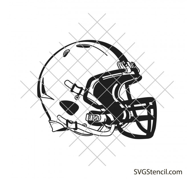 Simple football helmet svg