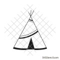 Camping tent svg | Vintage camper svg