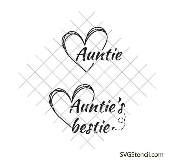 Auntie's bestie svg | Auntie is my bestie svg