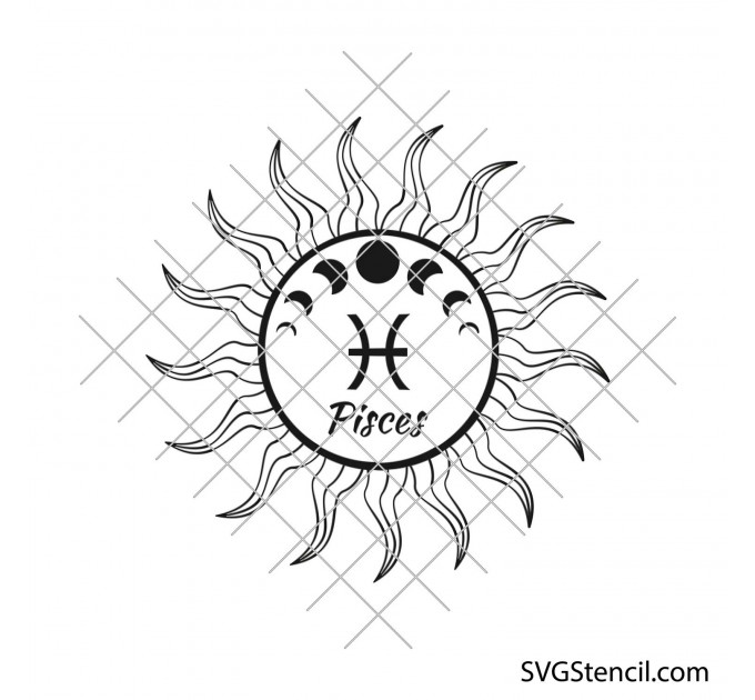 Zodiac sun signs svg | Astrology signs svg