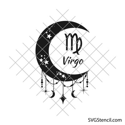 Zodiac moon signs svg | Horoscope svg bundle