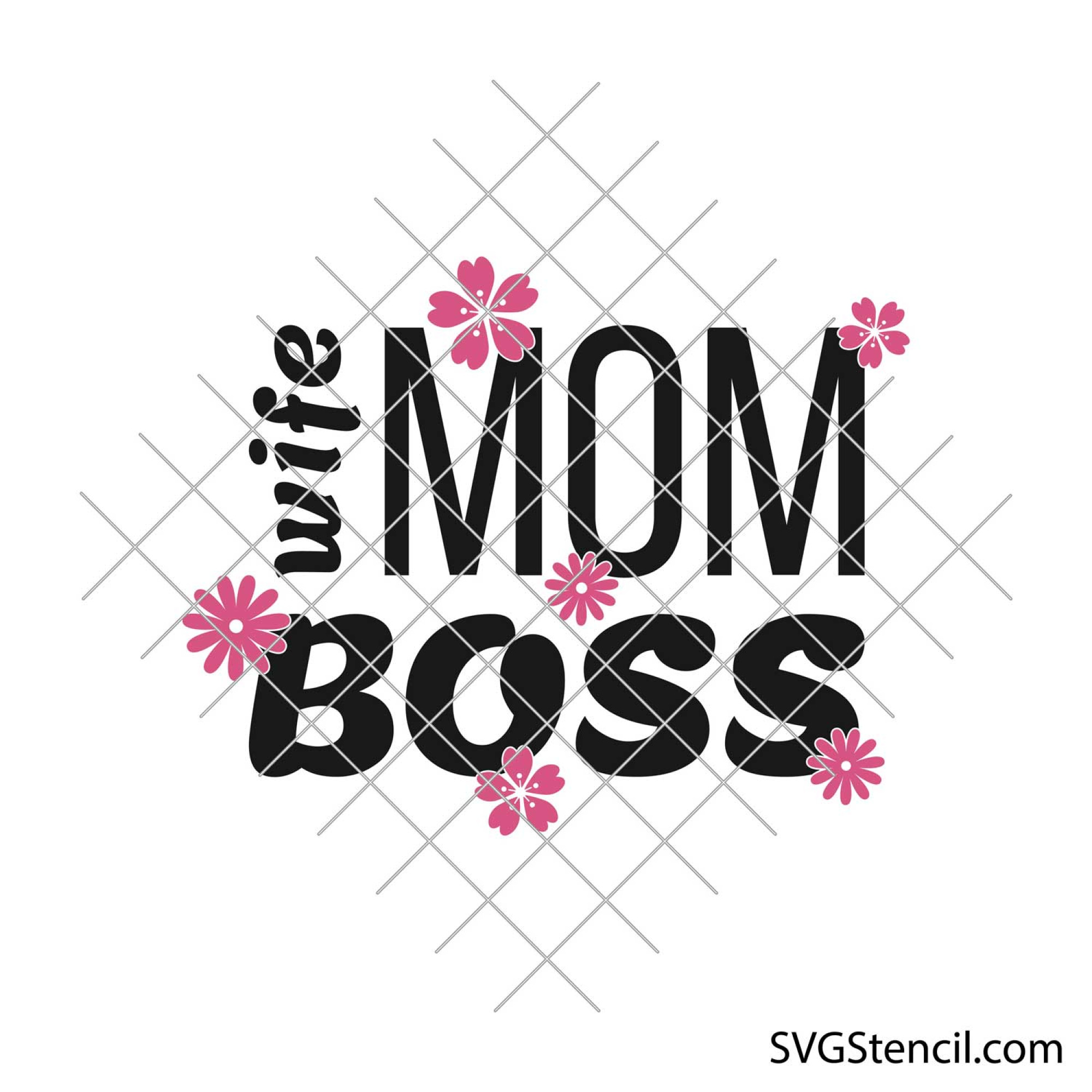 Boss lady svg | Mom mode svg | Strong woman svg - SVGStencil