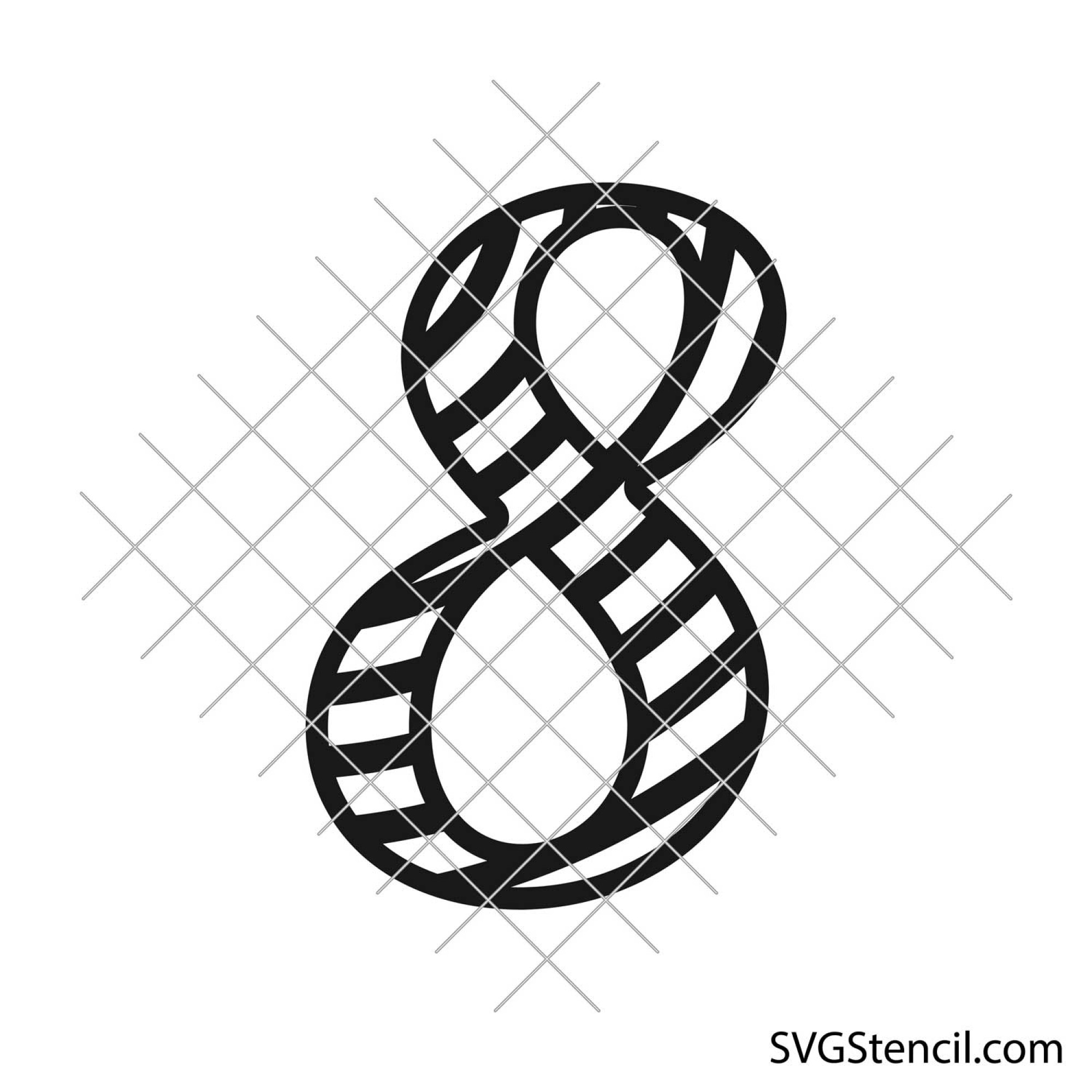 Numbers svg | Fancy numbers svg | Wedding table numbers svg - SVGStencil