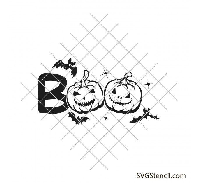 Boo svg | Boo pumpkin svg