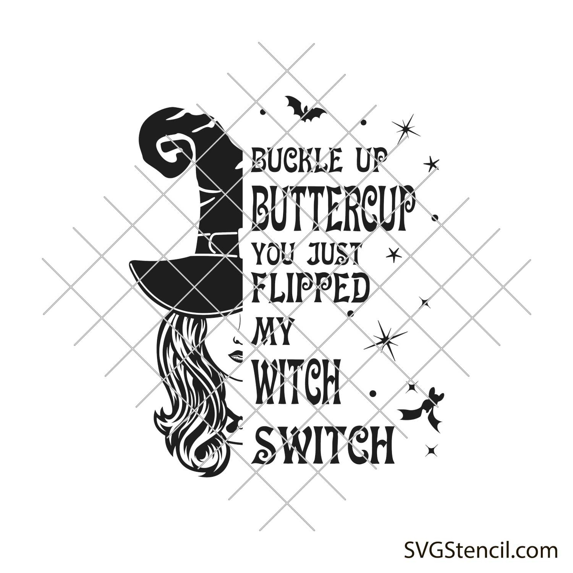 Good witch svg | Witching hour svg | Witch halloween svg - SVGStencil