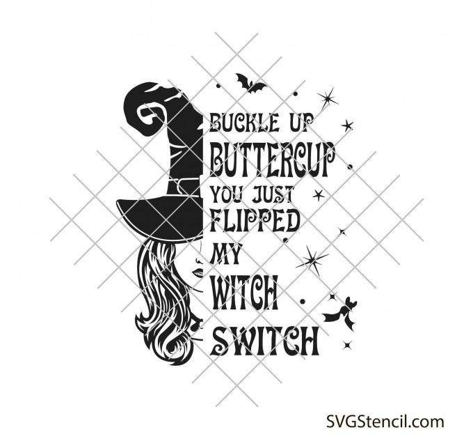 Witch spell svg | Buckle up witches svg