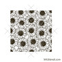 Sunflower seamless pattern svg