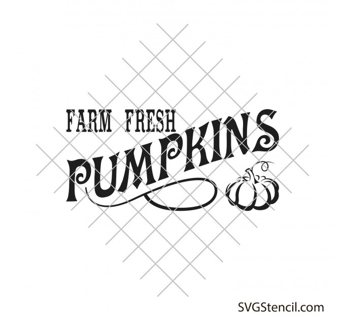 Farm fresh pumpkins svg | Farmhouse sign svg